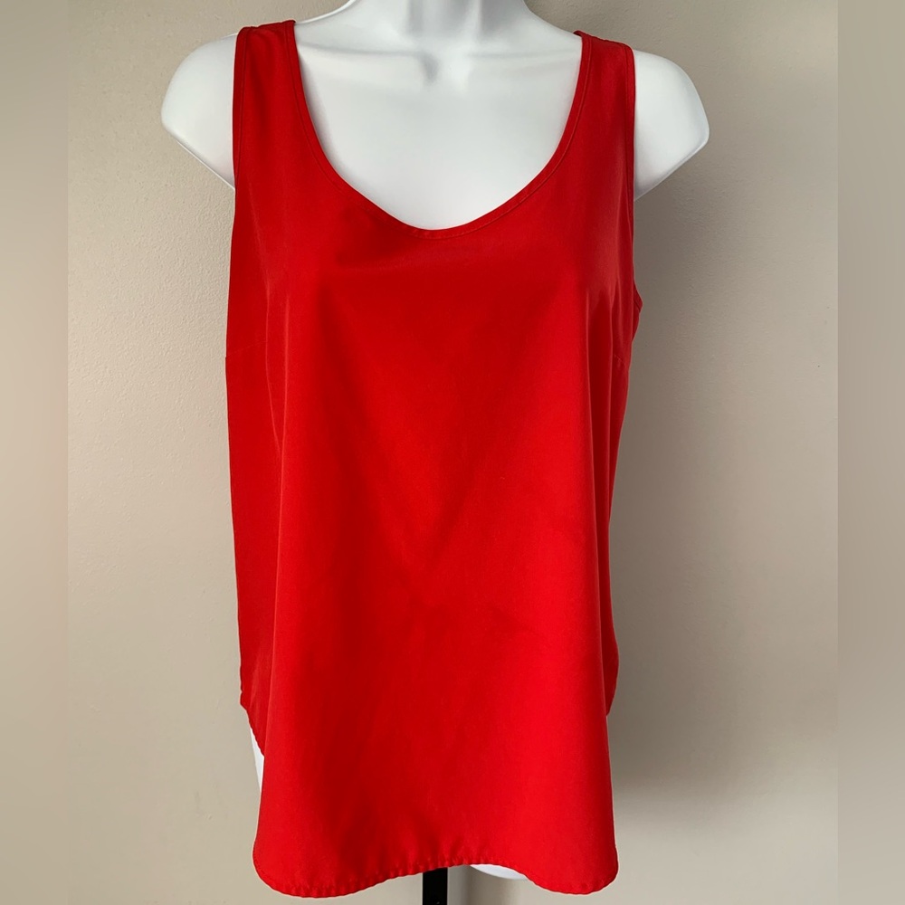 Time and Tru Red Tank Top Sleeveless Style